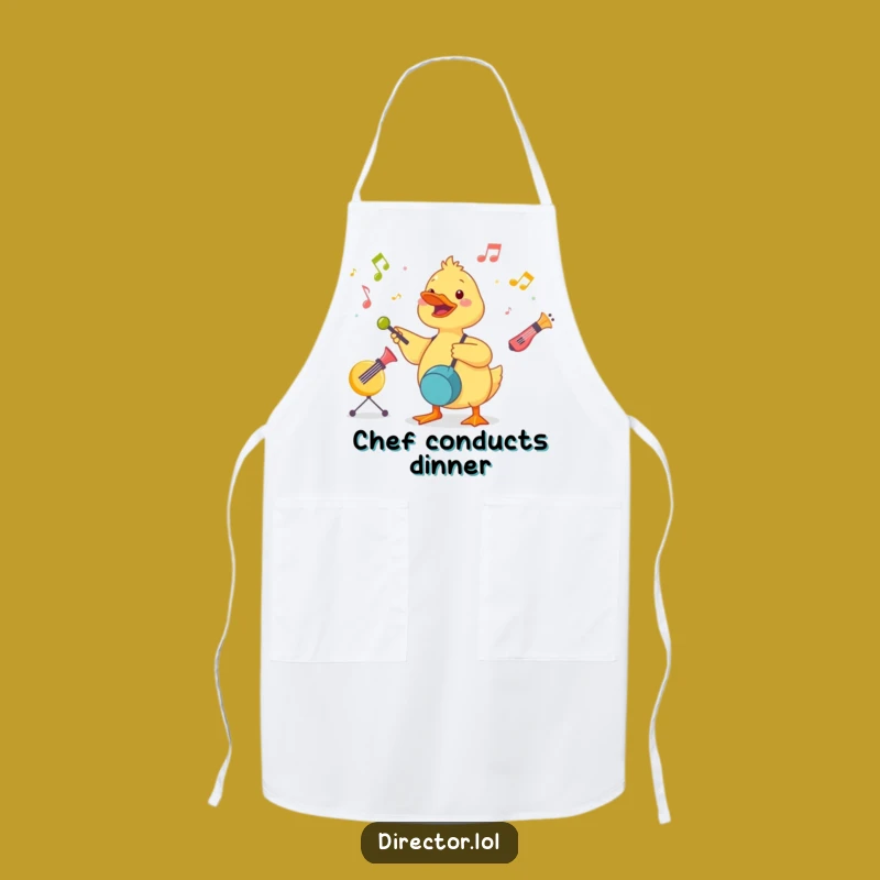 Funny Duckling Conductor Apron: Cook to the Beat! Perfect Humorous Gift