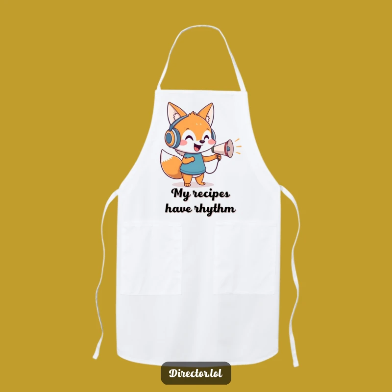 Funny Fox Chef Director Apron: Cook Up a Masterpiece!