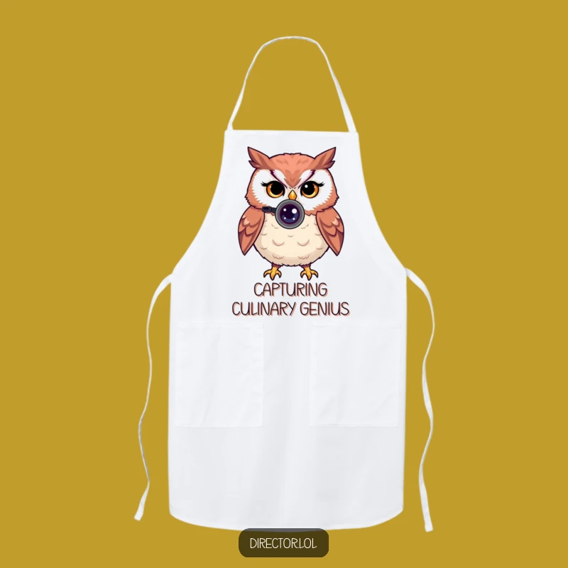 Funny Owl Apron: Cook with Precision and Humor