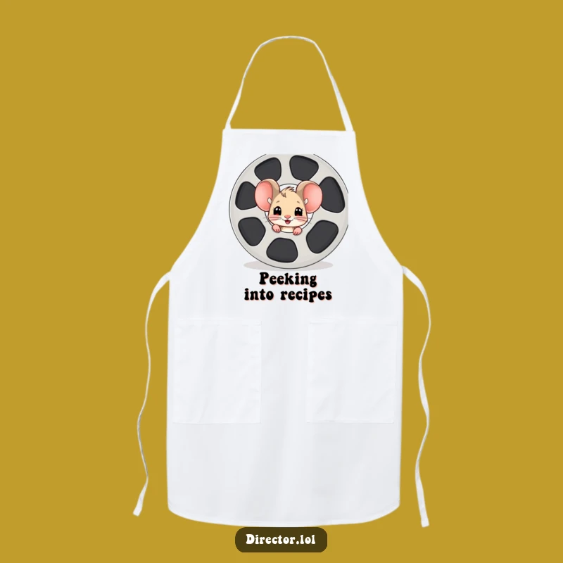 Funny Mouse Film Reel Apron: Cook with Cinematic Excitement