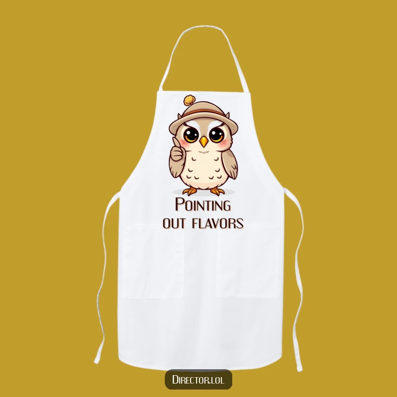 Funny Owl Professor Apron: Teach Your Kitchen Some New Tricks