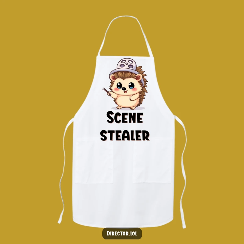 Funny Hedgehog Director Apron: Hilarious Chef's Gift for Kitchen Directors