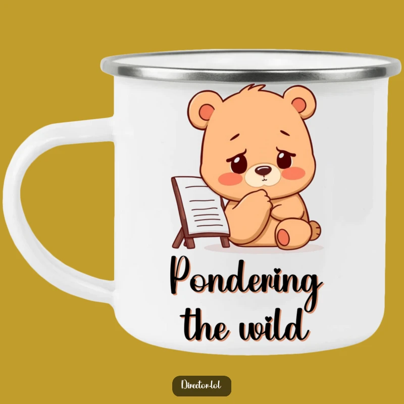 Funny Bear Director Camping Mug: Thoughtful Sips Outdoors! Humorous Gift