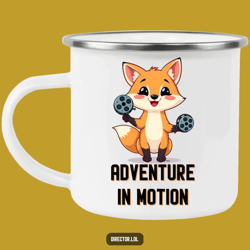 Funny Fox Juggling Camping Mug - Durable & Hilarious for Outdoor Adventures