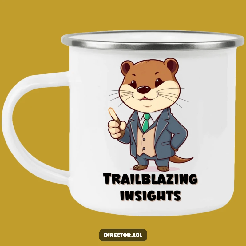 Funny Otter Suit Camping Mug: Adventure with this Hilarious Pointer