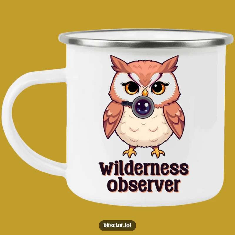 Funny Owl Camping Mug: Capture Views with Witty Style