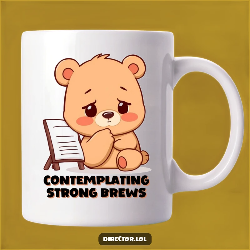 Funny Bear Director Mug: Deep Thoughts & Storyboards! Perfect Humorous Gift