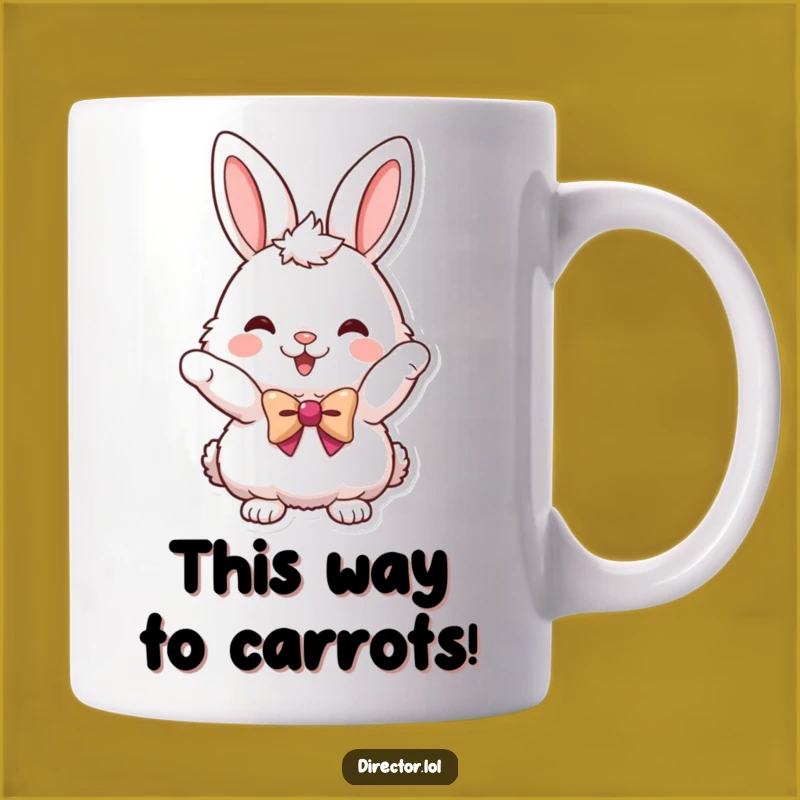 Funny Bunny With Bowtie Mug: A Cheerful Character Gift for Bunny Lovers