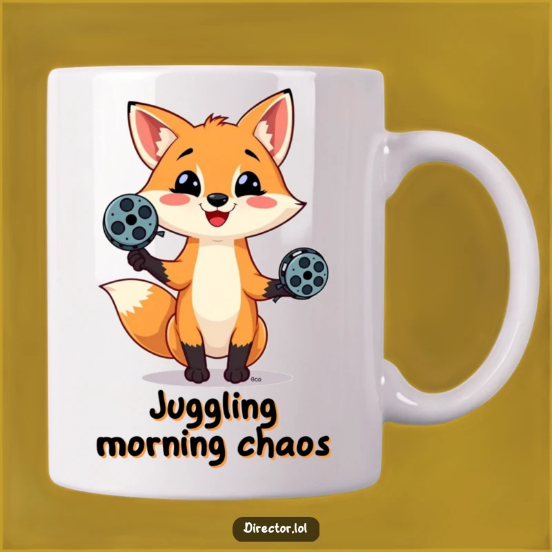 Funny Fox Juggler Mug - Hilarious Gift for Movie Buffs & Animal Lovers