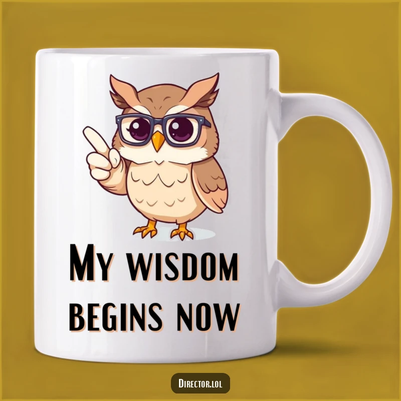 Funny Owl Director Mug: Proud Spectacled Director Owl Gift for Stage Lovers!