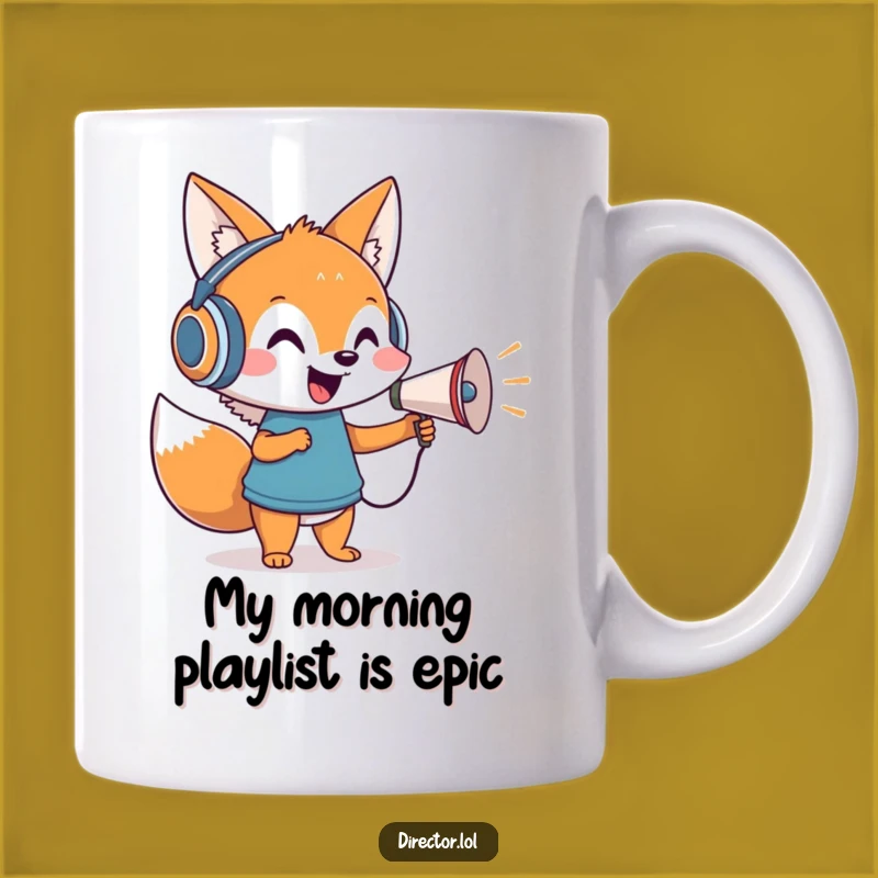Funny Fox Director Mug: Sound On! Perfect Gift for Drama Queens & Kings!