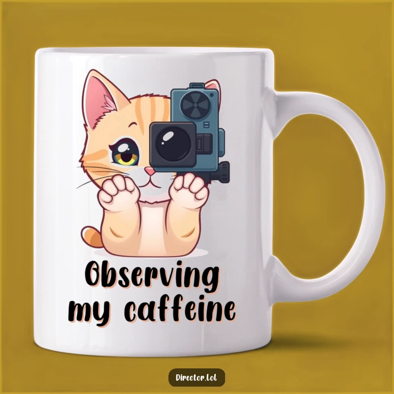 Funny Cat Camera Mug: Capture Your Morning with This Hilarious Gift!