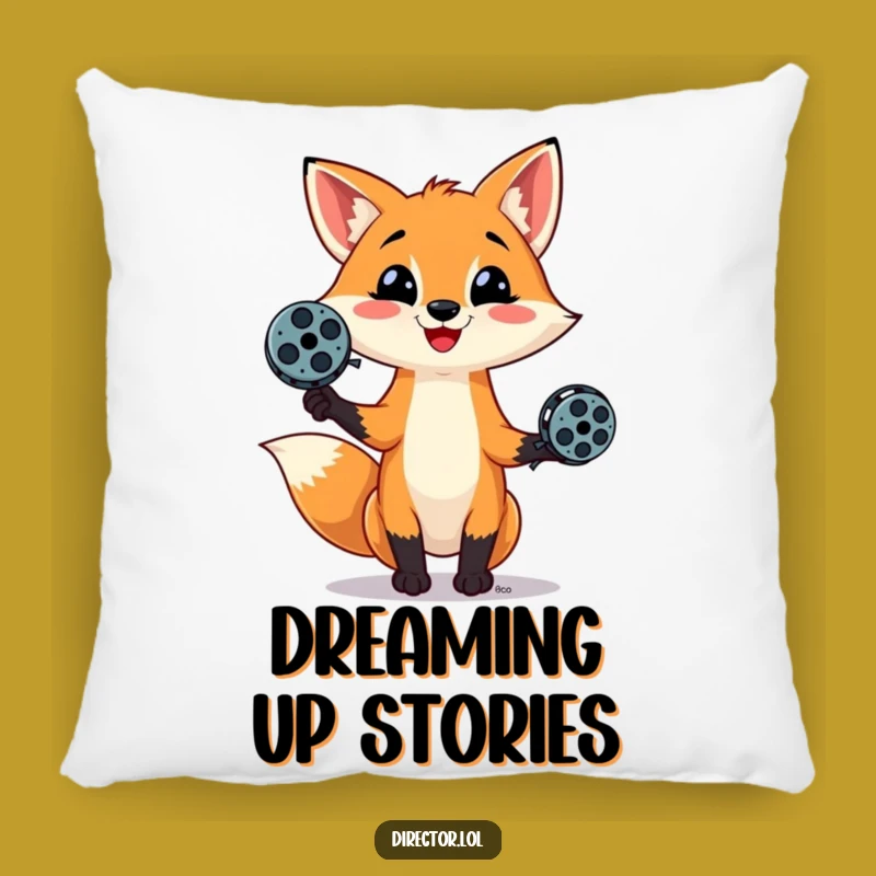 Funny Fox Juggling Pillow - Soft & Hilarious Accent for Cozy Spaces