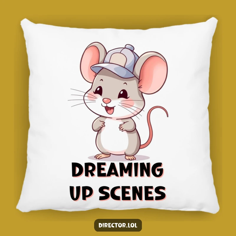Funny Mouse Cuer Pillow: Cuddle Up with this Whimsical Storyteller