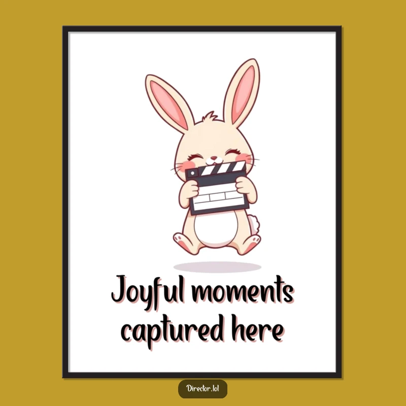 Funny Bunny Film Production Digital Print: Instant Joy for Your Walls!