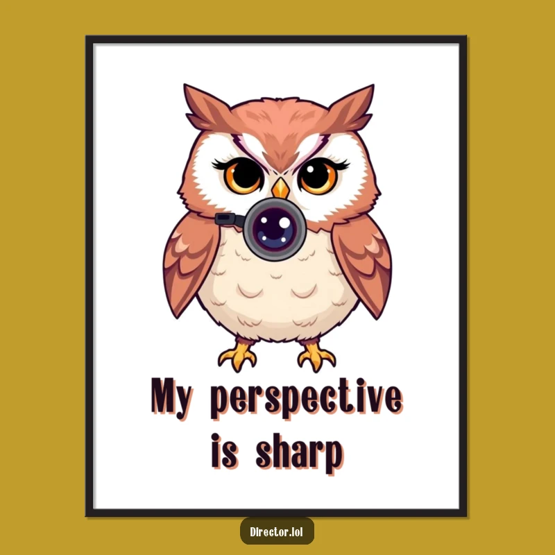 Funny Owl Digital Print: Instant Witty Photography