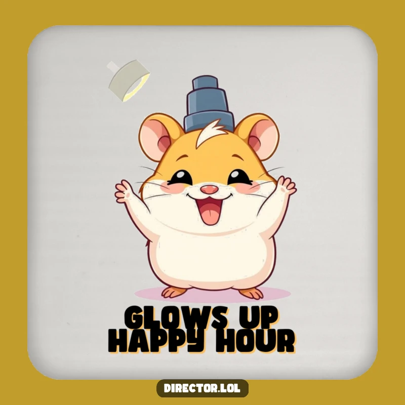 Funny Hamster Coasters: Protect Surfaces with Bright Flair