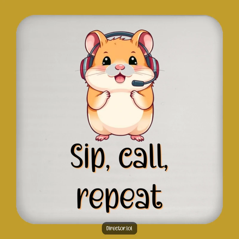 Funny Hamster Gamer Coasters: Protect Surfaces During Intense Sessions
