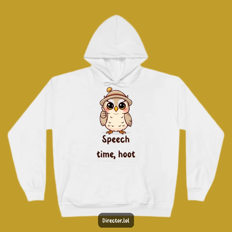 Cozy Funny Owl Professor Hoodie: Warmth for Wise Words