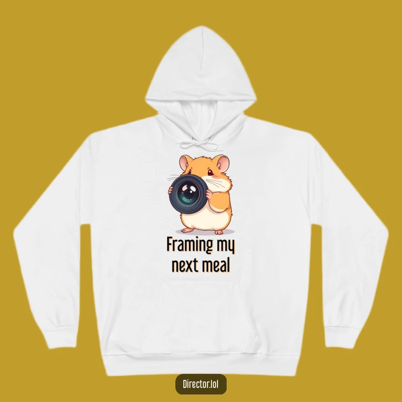 Funny Hamster Photographer Hoodie - Cozy & Hilarious Gear for Camera Lovers