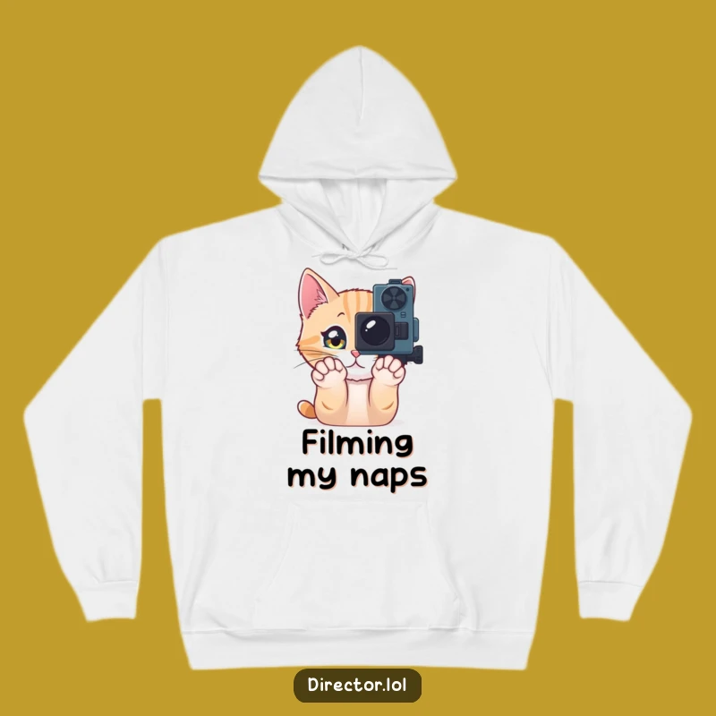 Funny Cat Camera Hoodie: Stay Cozy While Capturing Cinematic Moments!