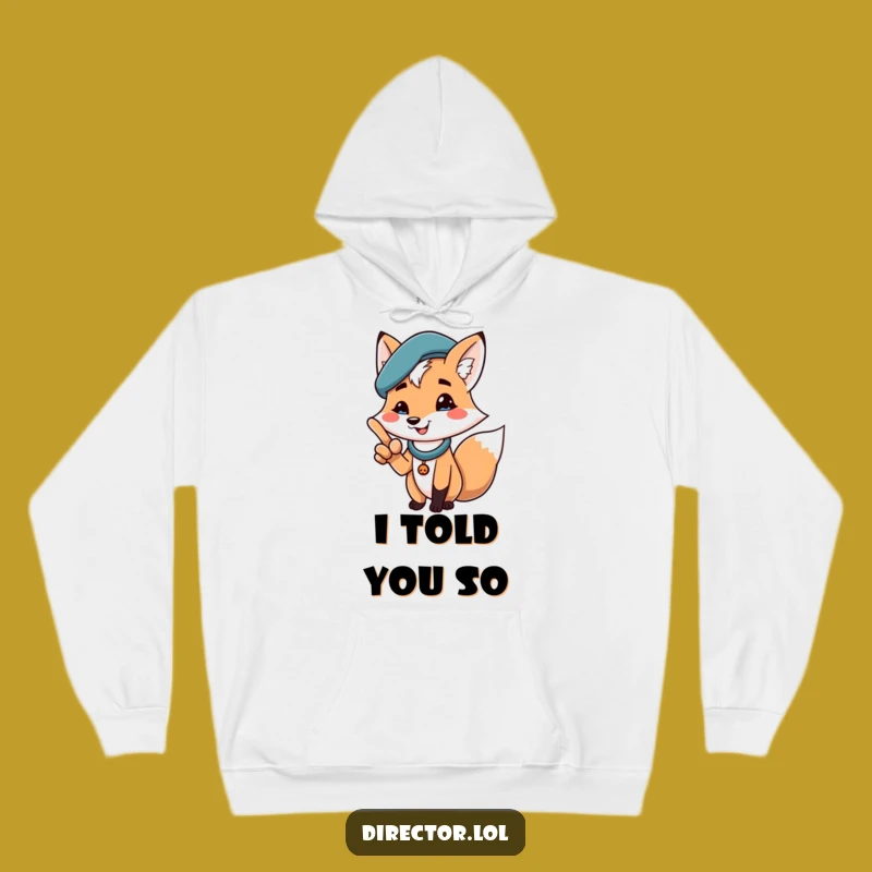 Funny Fox Beret Hoodie: Cozy Up with this Hilarious and Assertive Statement Piece