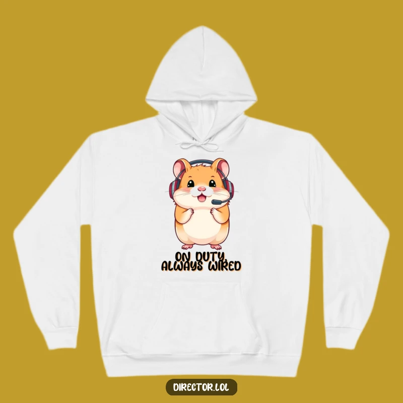 Funny Hamster Gamer Hoodie: Cozy Comfort for Determined Players