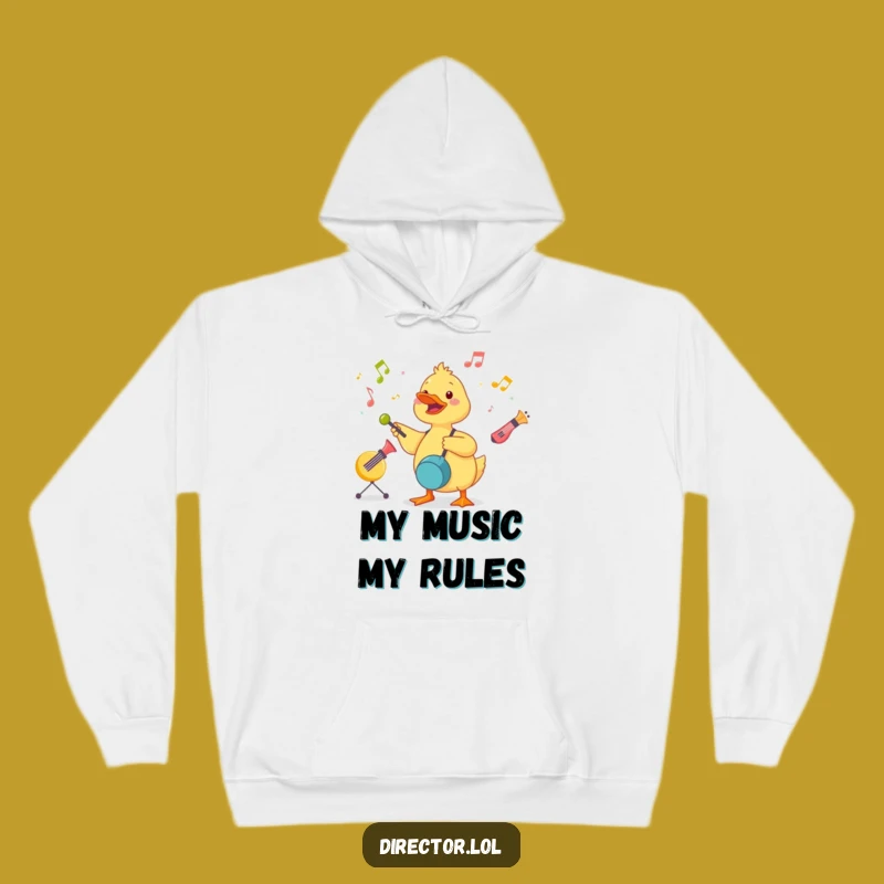 Funny Duckling Conductor Hoodie: Cozy Crescendo! Perfect Humorous Gift