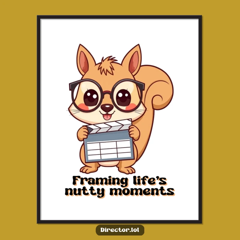Free Printable Squirrel Wall Art - Funny Curious Character Downloadable Decor