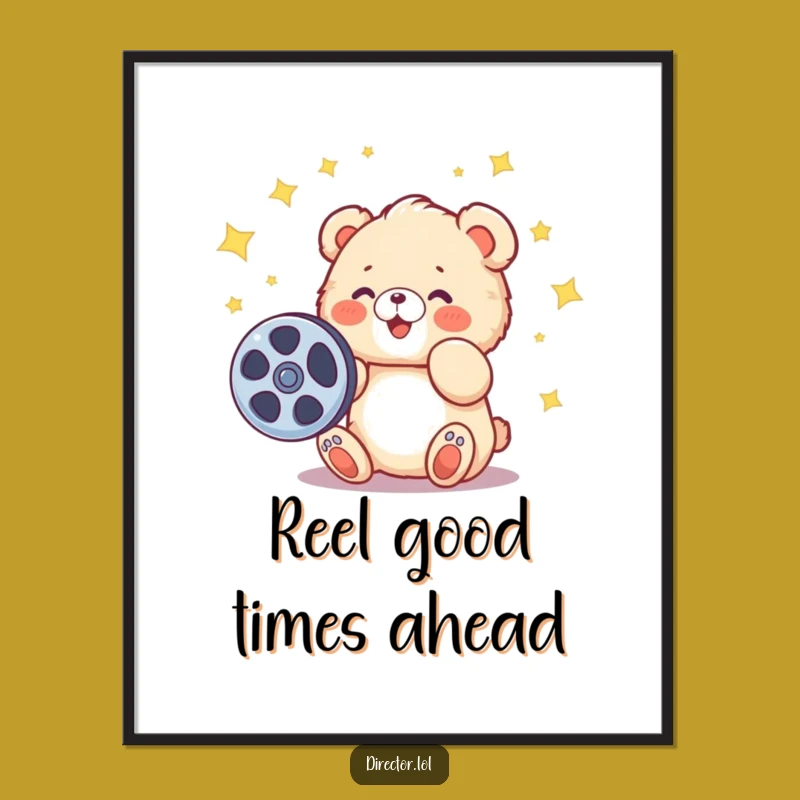 Free Printable Bear Cub Movie Night Wall Art: Funny Downloadable Decor