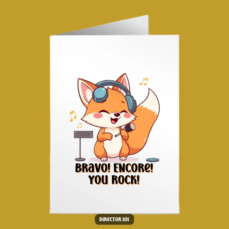 Free Printable Fox Congratulation Card - Joyful Character Downloadable Gift