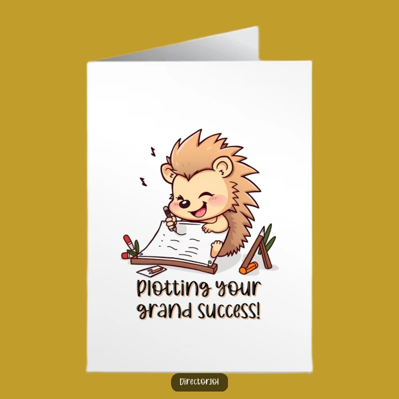 Free Printable Hedgehog Congratulation Card - Cheerful Character Downloadable Gift