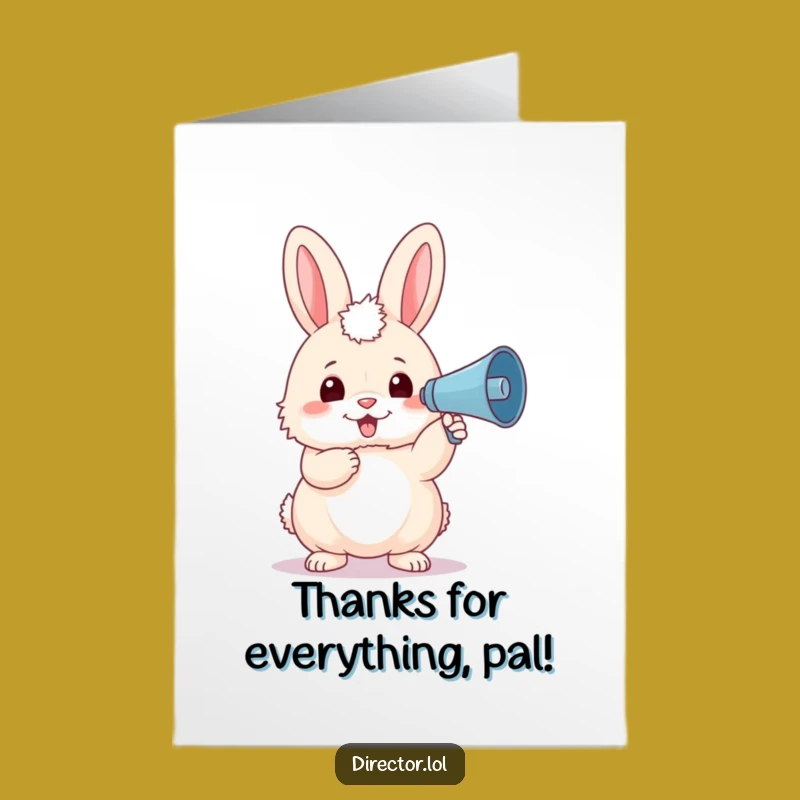 Free Printable Bunny Thank You Card - Adorable Character Downloadable Gift