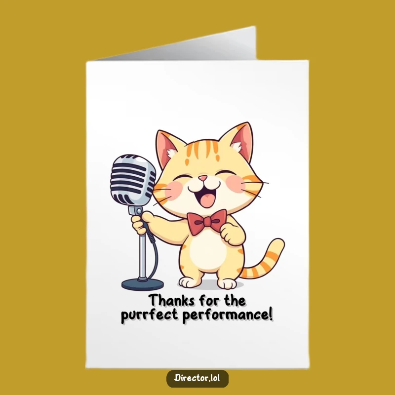 Free Printable Cat MC Thank You Card: Show Thanks with Funny Downloadable Art!