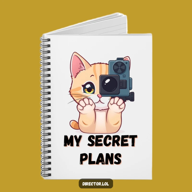 Funny Cat Camera Notebook: Jot Down Your Ideas with Cinematic Curiosity!