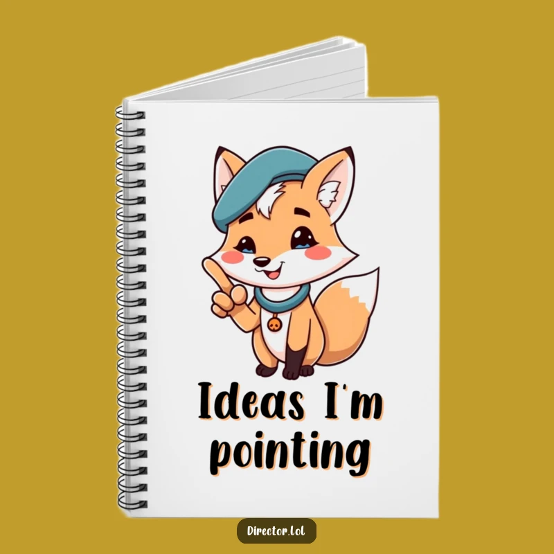 Funny Fox Beret Notebook: Jot Down Ideas with this Hilarious and Inspiring Journal