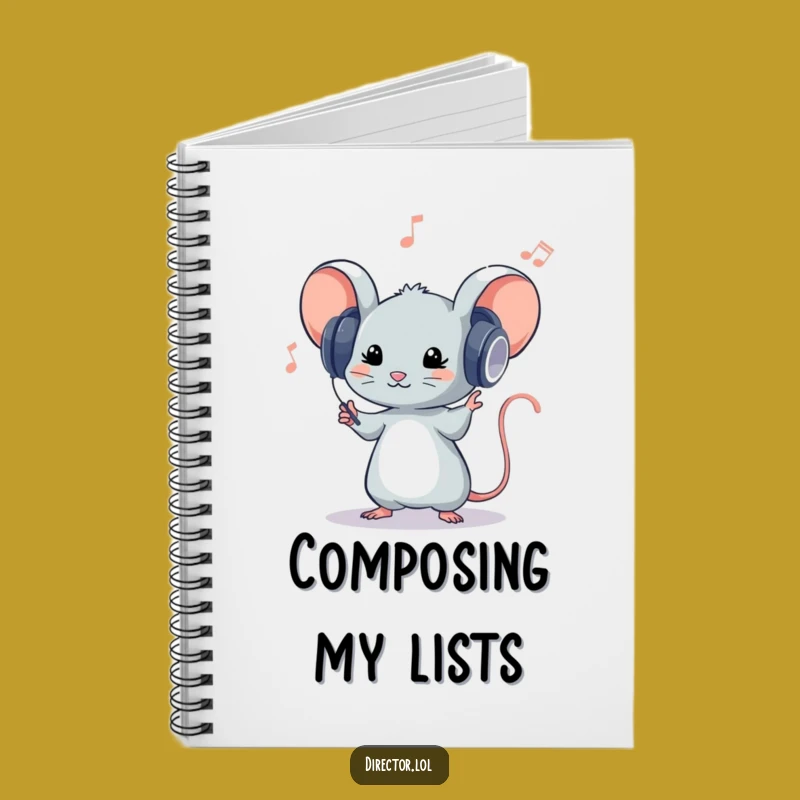 Funny Mouse Conductor Notebook - Hilarious Journal for Musical Ideas