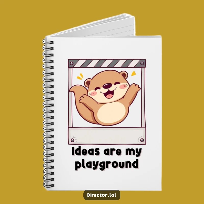 Funny Otter's Script Notebook: Hilarious Filmmaker Otter Jotting Down Cinematic Ideas!