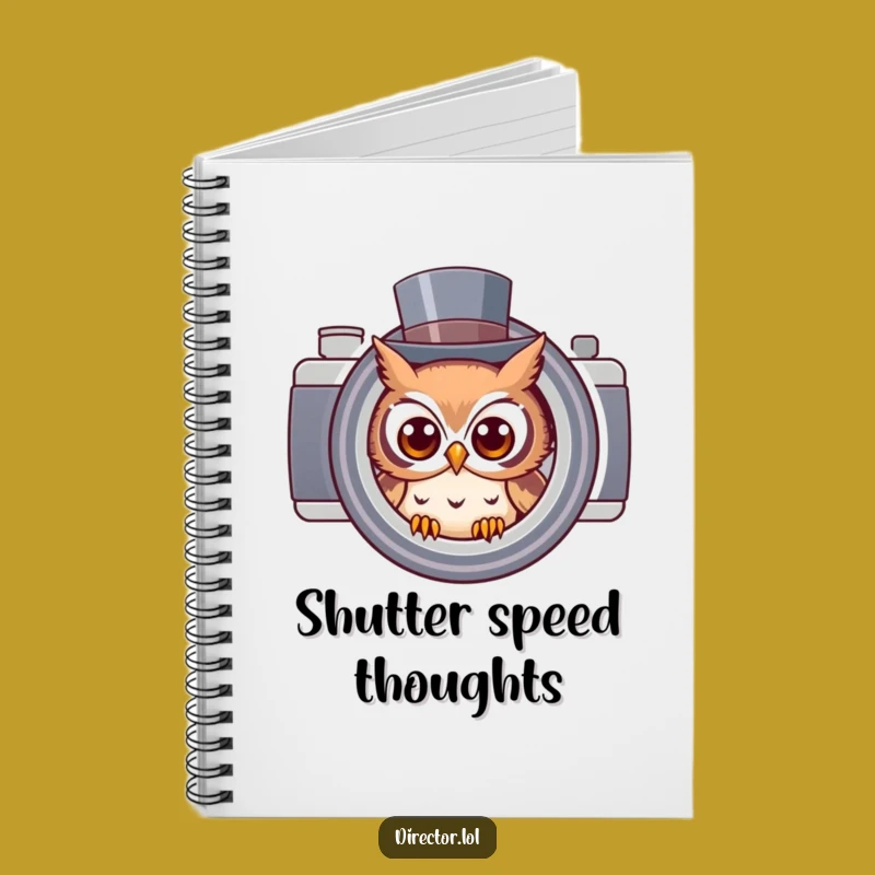 Funny Owl Photographer Notebook: Jot Down Ideas with this Quirky Camera Journal