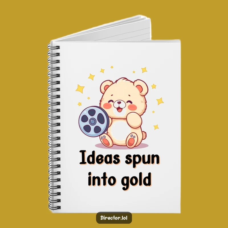 Funny Bear Cub Filmmaker Notebook: Jot Down Your Blockbuster Ideas!