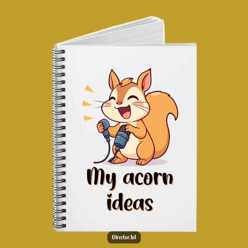 Funny Joyful Squirrel Notebook, Hilarious Journal for Ideas & Ramblings