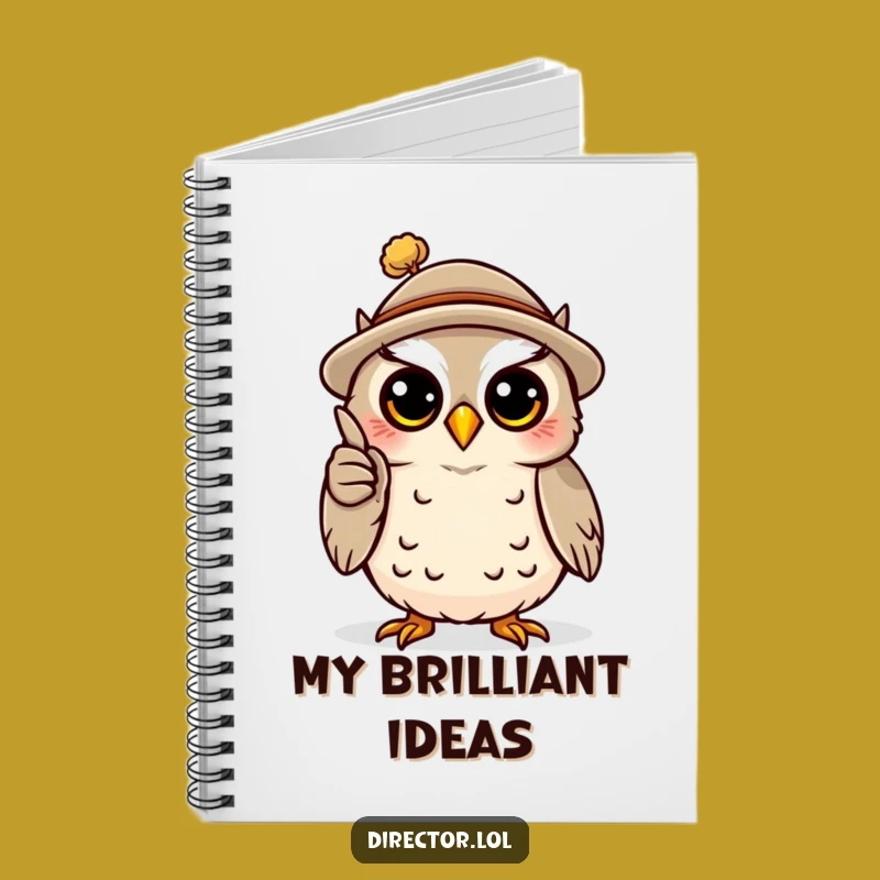Funny Owl Professor Notebook: Jot Down Your Brilliant Ideas