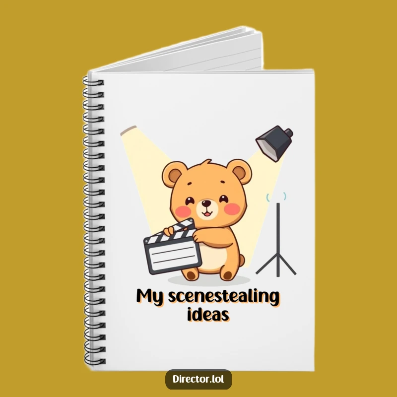 Funny Bear Cub Director Notebook: Hilarious Filmmaker Journal, Perfect Gift