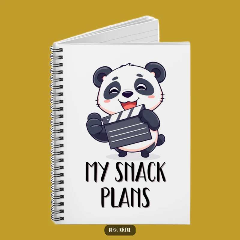 Funny Panda Clapboard Notebook: Capture Your Ideas with Playful Cinematic Flair!