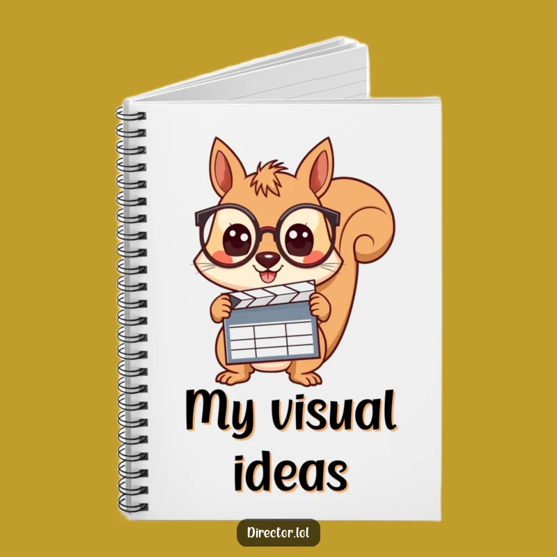 Funny Squirrel Director Notebook: Curious Filmmaker Journal Gift