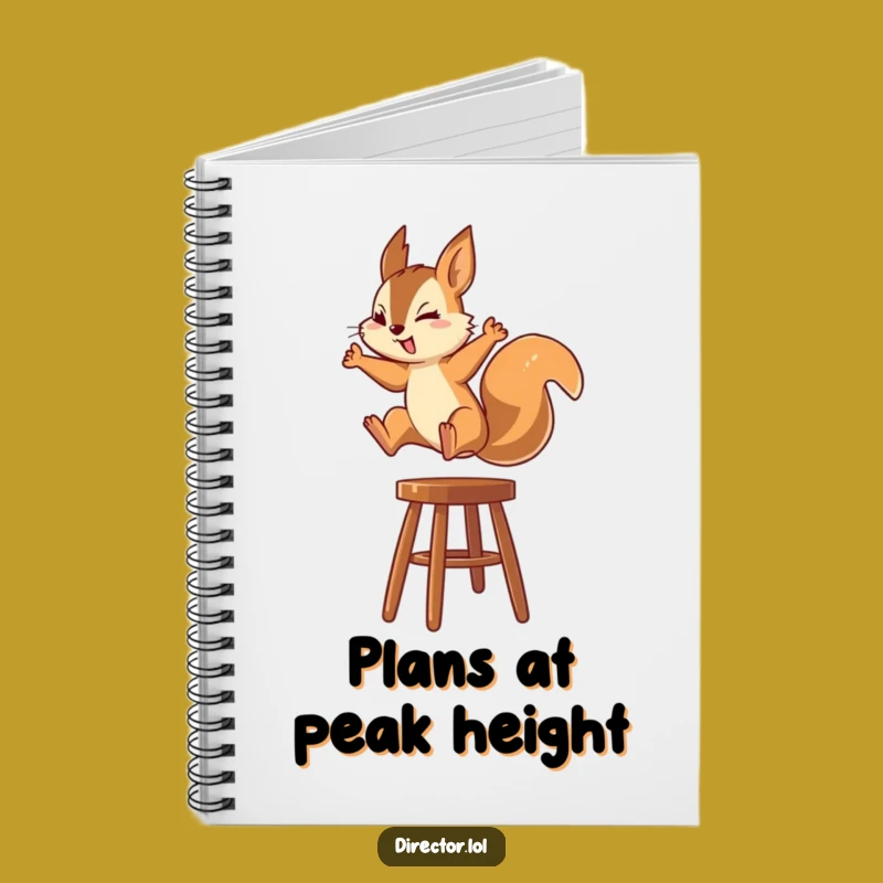 Funny Squirrel Focus Notebook - Jot Down Your Ambitious Plans