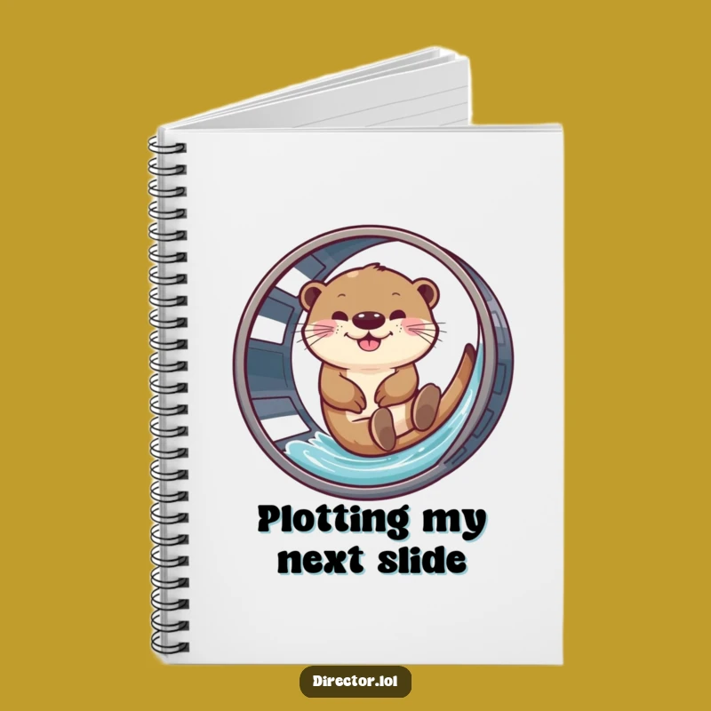 Funny Giggling Otter Film Reel Notebook - Hilarious Journal for Movie Lovers