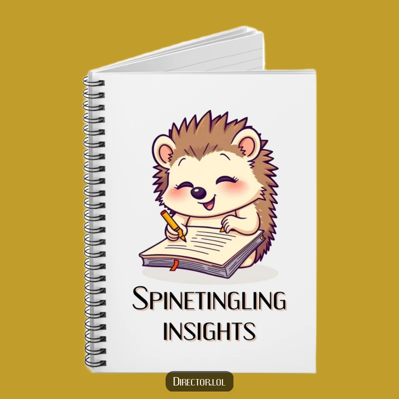 Funny Giggling Hedgehog Notepad Notebook: Jot Down Ideas with Whimsical Charm