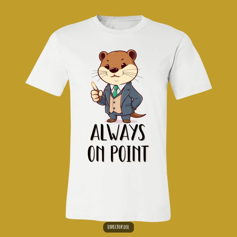 Funny Otter Suit T-Shirt: A Stylish & Humorous Gift for the Pointer of Great Ideas