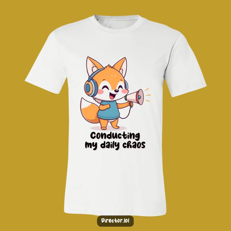 Funny Fox Maestro T-Shirt: Direct Your Day with Style & Humor!